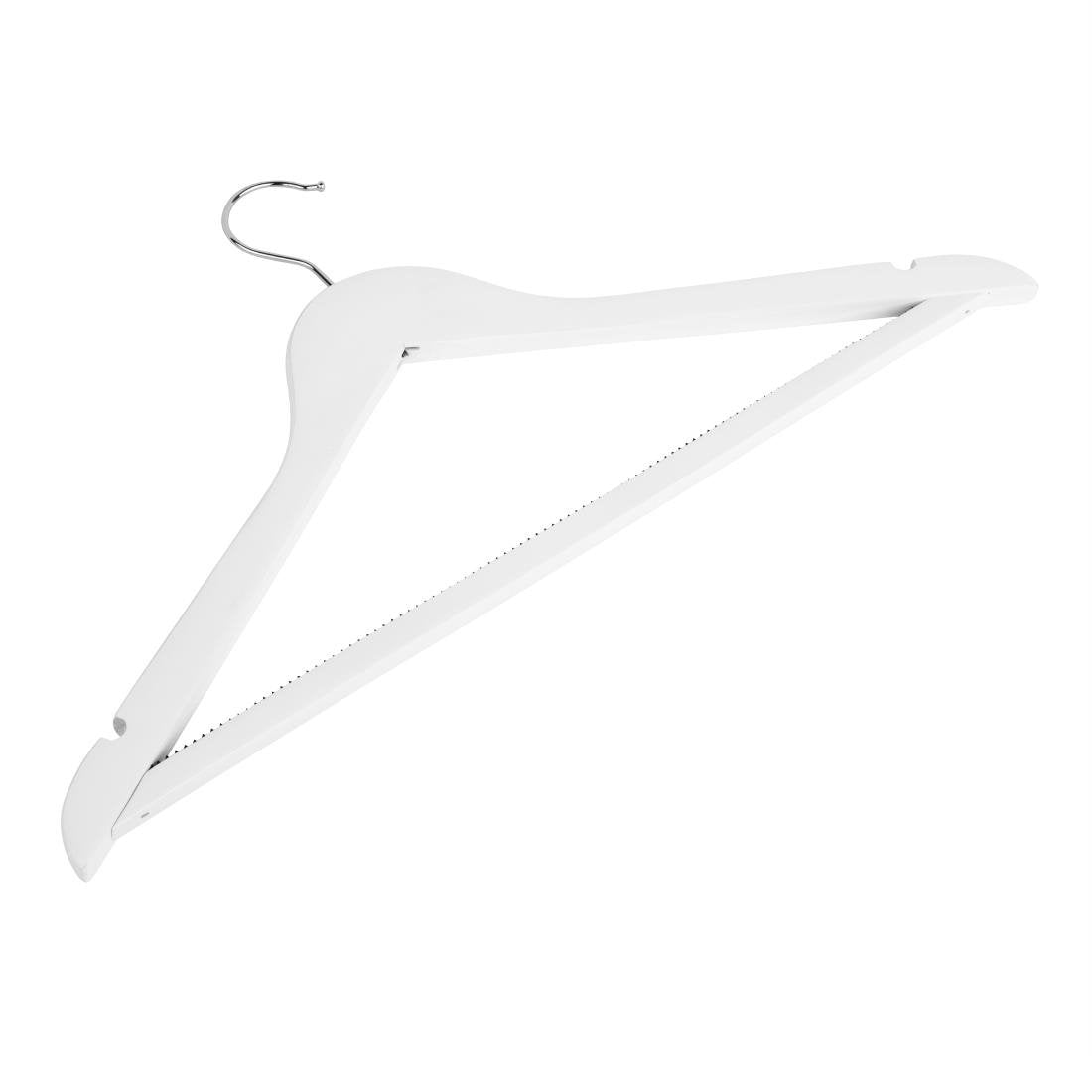 Bolero Witte Houten Hangers (Pak Van 10)