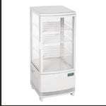 Polar C-serie koelvitrine met gebogen deuren 86L wit