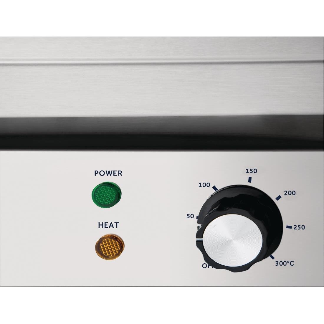 Nisbets Essentials tafelmodel elektrische bakplaat 48 x 31cm 3000W