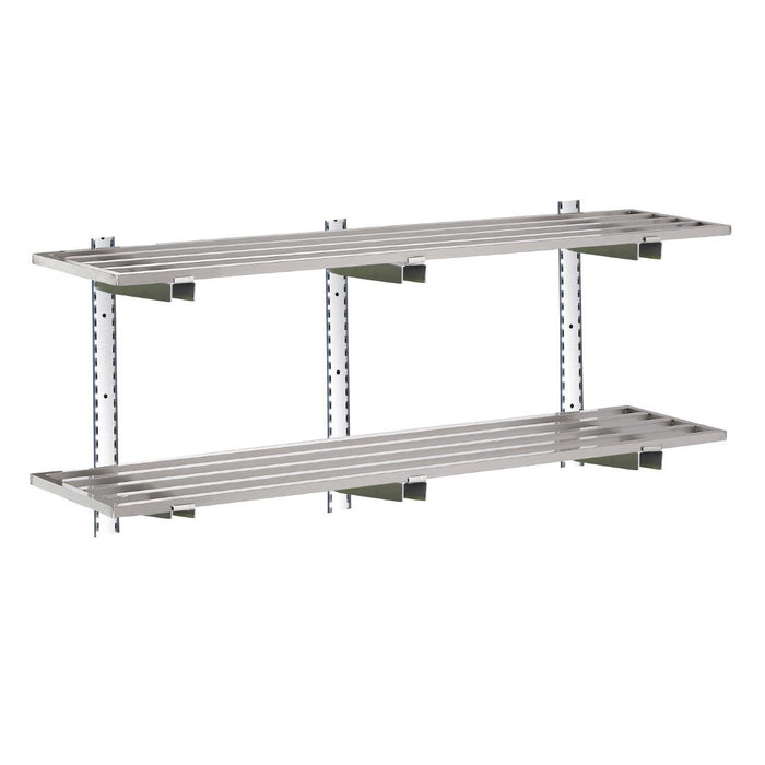 Gastro M RVS wandplank zonder steunen 150x40cm