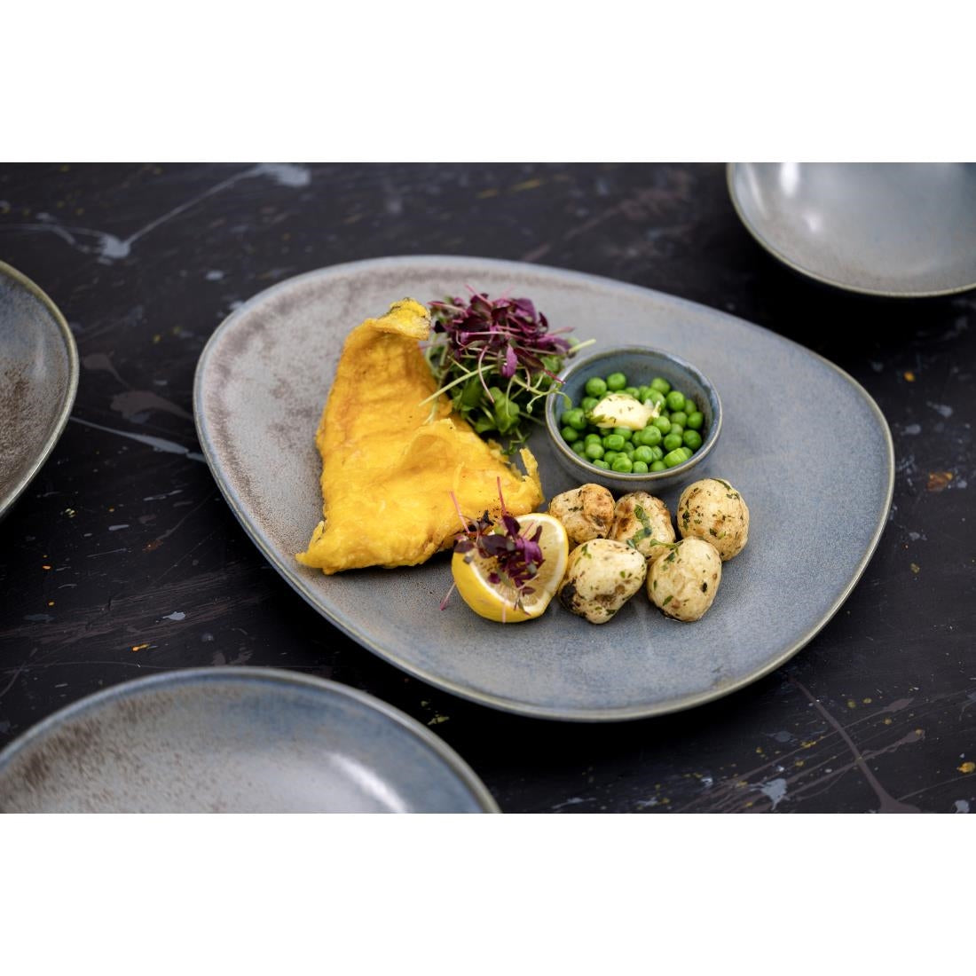 Olympia Ember Blauwe Dipschaaltjes 78mm (Pak Van 8)