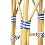 Bolero Parijse Stijl PE Rattan Barkrukken Blauw (2 Pack)