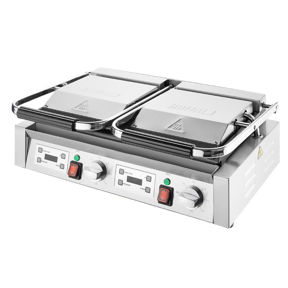 Buffalo Dubbele Contactgrill Platte & Geribbelde Platen