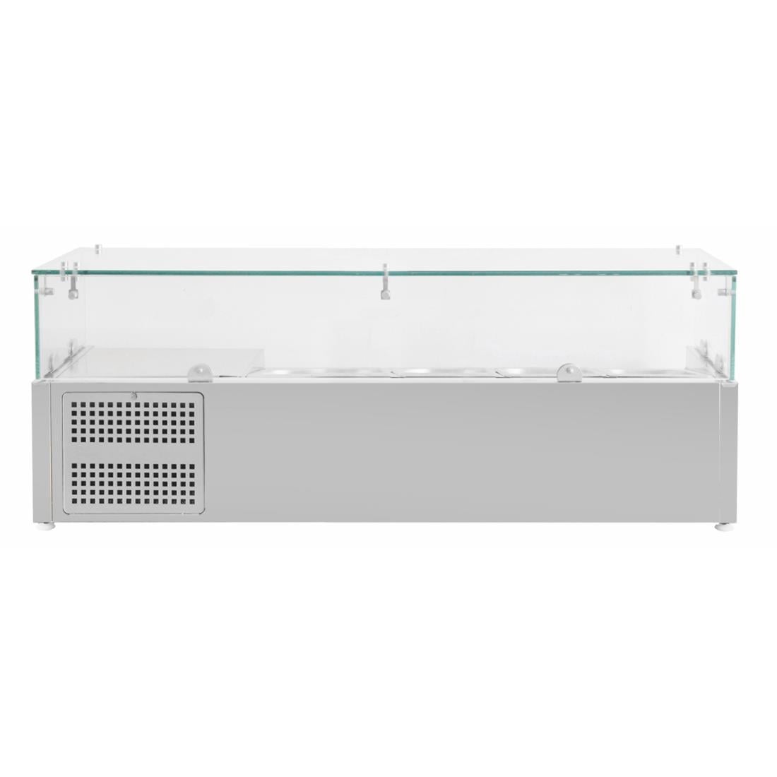 Polar G-serie opzetkoelvitrine 3x GN 1/3 en 1x GN 1/2