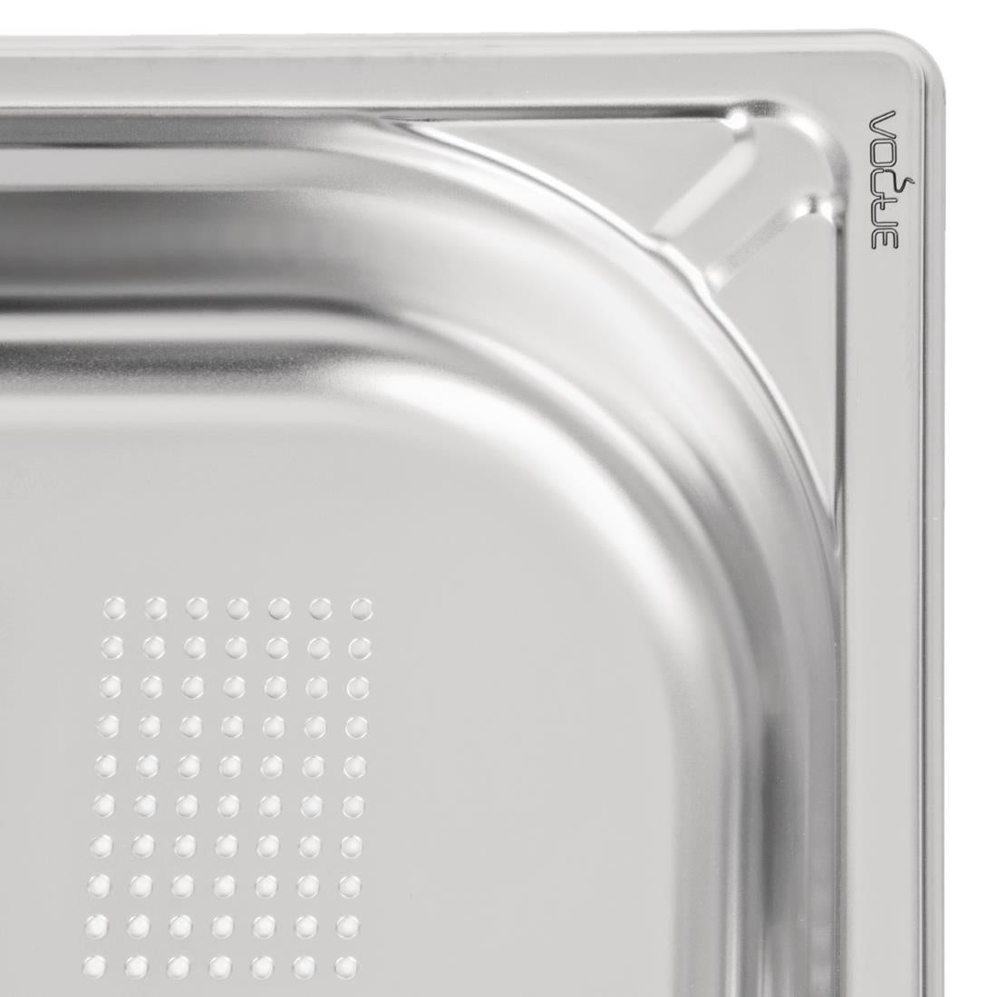 Vogue RVS geperforeerde GN 1/1 bak 65mm