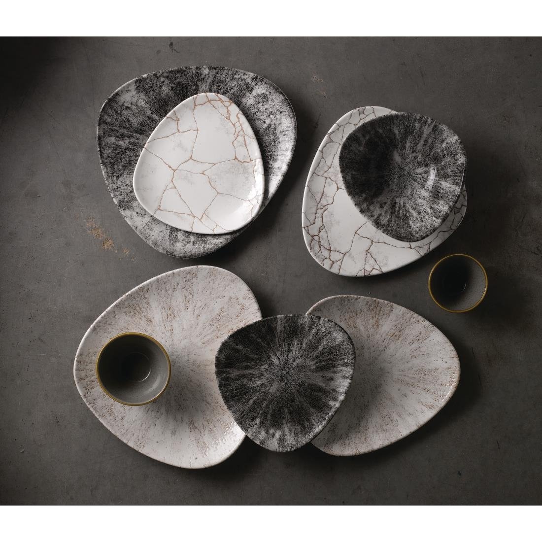 Churchill Studio Prints Kintsugi Agate Grey Lotus Borden 177mm (Pak Van 12)