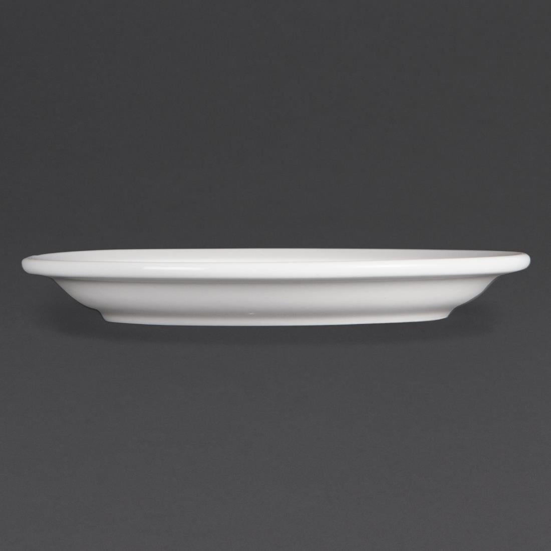 Olympia Whiteware borden met smalle rand 15cm (12 stuks)