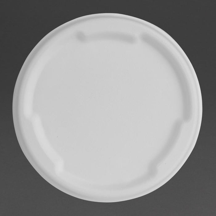 Fiesta Composteerbare Bagasse Deksels Voor 400/500ml Kom Basissen (Pakket Van 50)