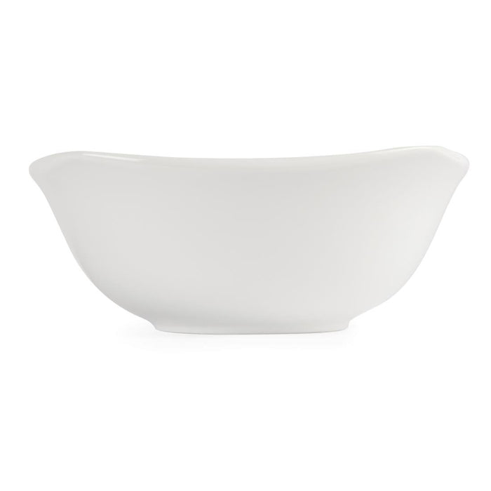 Olympia Whiteware afgeronde vierkante schalen 22cm (12 stuks)