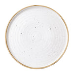 Churchill Stonecast Barley White Bord Met Opstaande Rand 27.9cm (pak van 6)