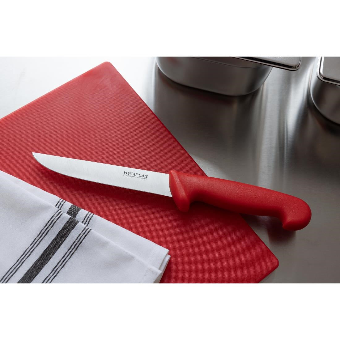 Hygiplas uitbeenmes 15,3cm rood