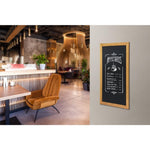 Securit lang wandbord teak effect 120x56cm