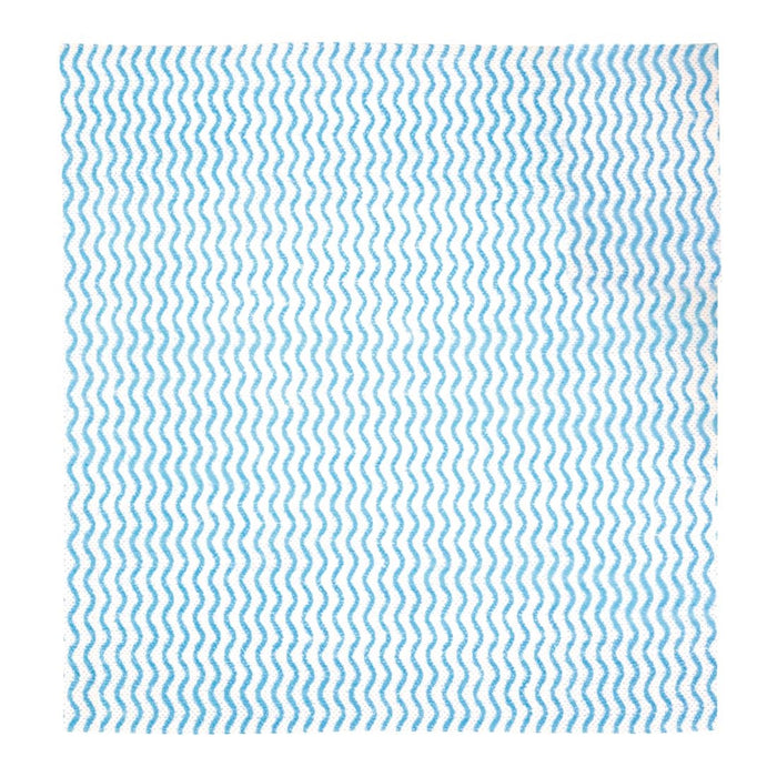 Jantex non-woven schoonmaakdoekjes 25 x 33cm blauw (100 stuks)