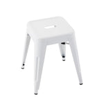 Bolero Bistro Stalen Lage Kruk Wit (4 Stuks)