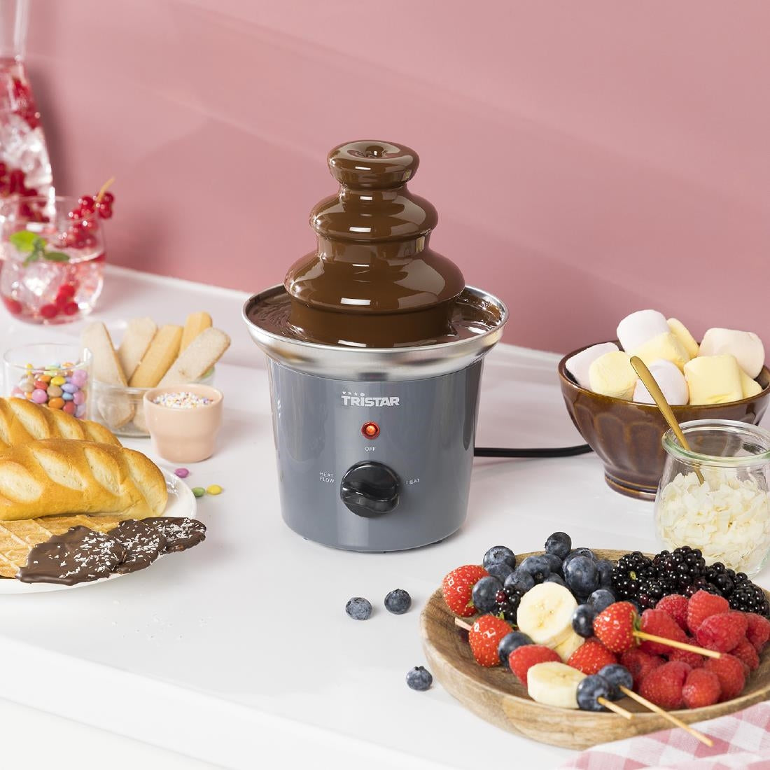 Tristar Chocoladefontein Cf-1603 - Toren Van Roestvrij Staal