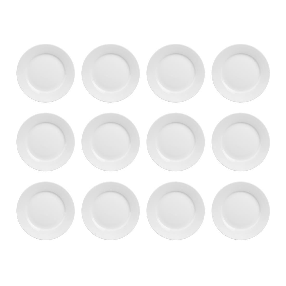 Olympia Athena borden met brede rand 22,8cm (12 stuks)