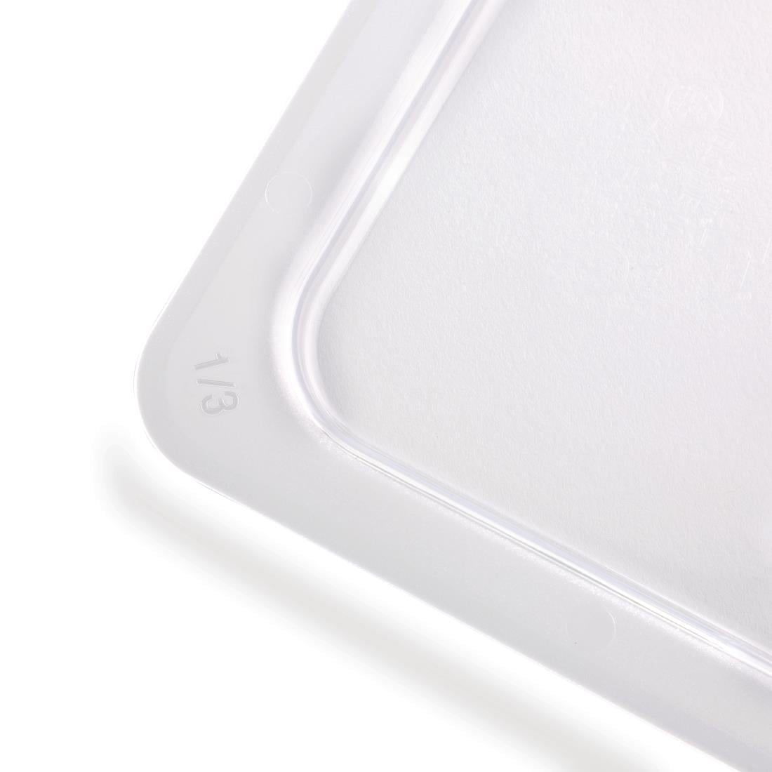 Vogue polycarbonaat 1/3 gastronorm deksel transparant