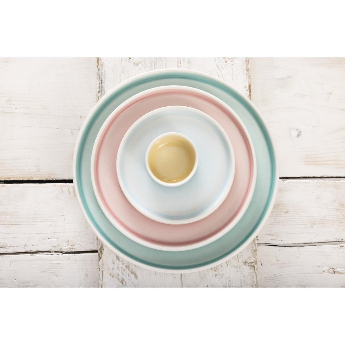 Olympia Fondant borden aqua blauw 152mm (6 stuks)