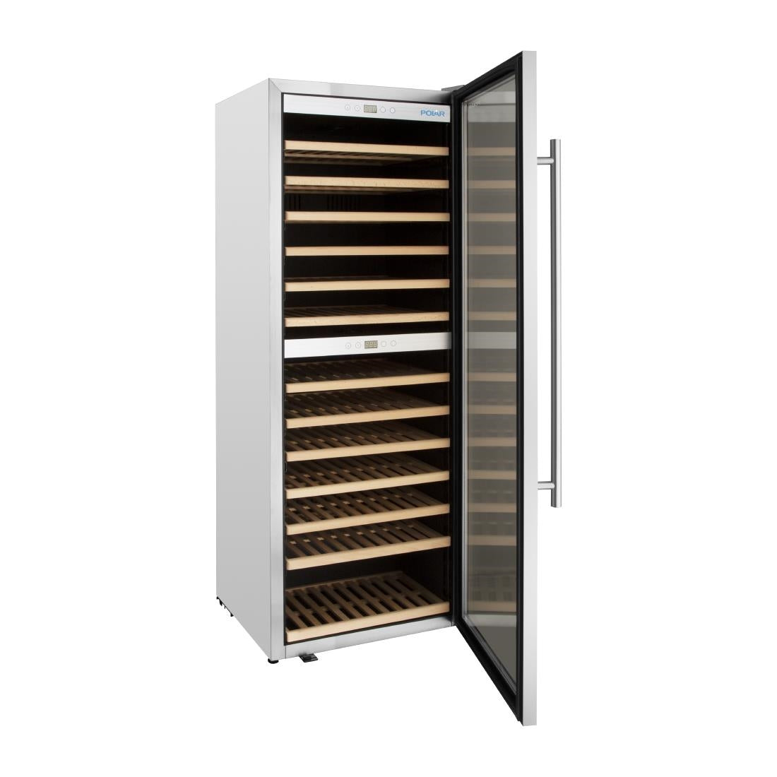 Polar G-Series Dual Zone Wijnkoelkast Roestvrij Staal 109 Flessen