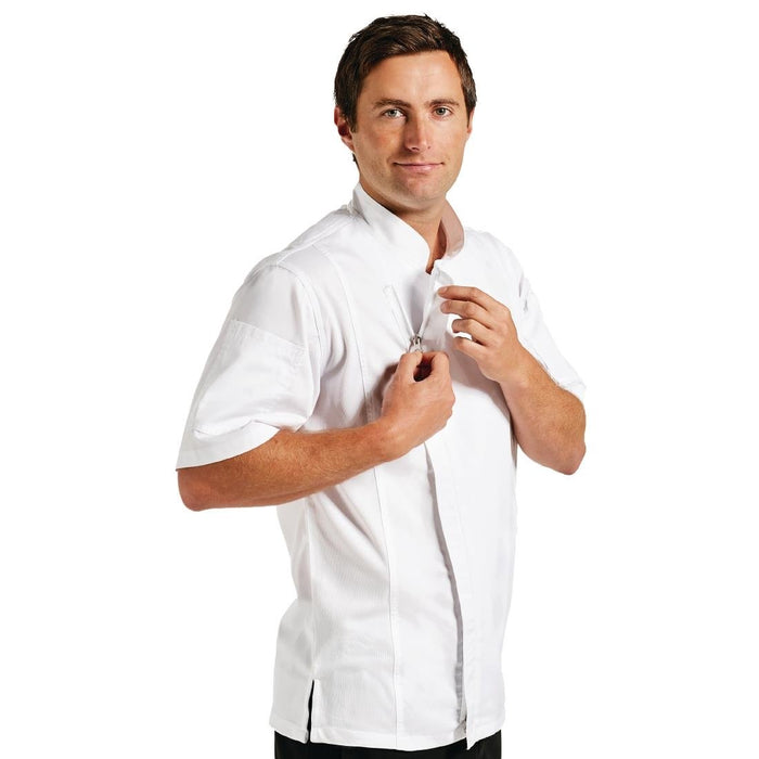 Koksbuis Unisex Met Rits Wit M