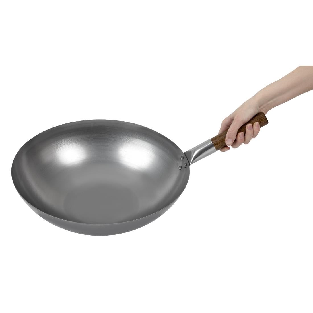 London Wok wok met ronde bodem 38cm