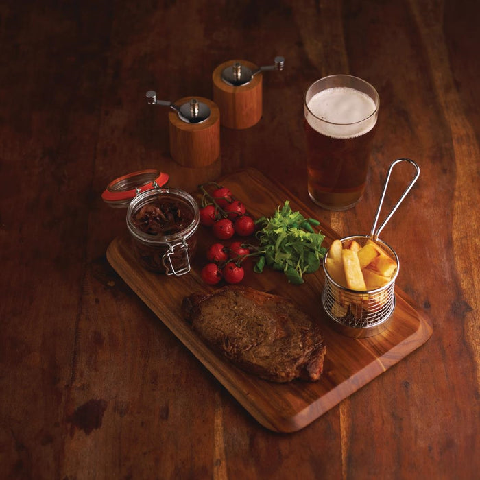 Olympia RVS fritesmand met handgreep 8cm