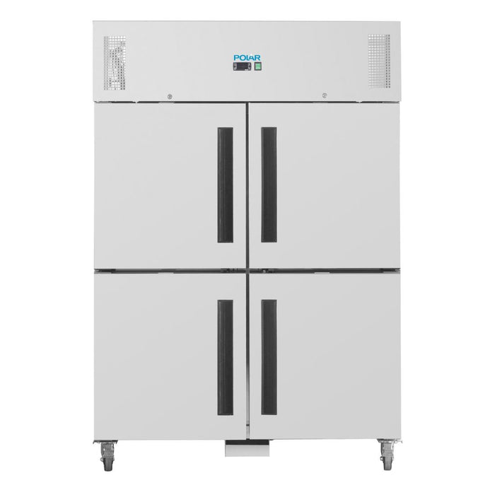 Polar g-serie opstaande dubbele stabiele deur gastro vriezer 1200ltr