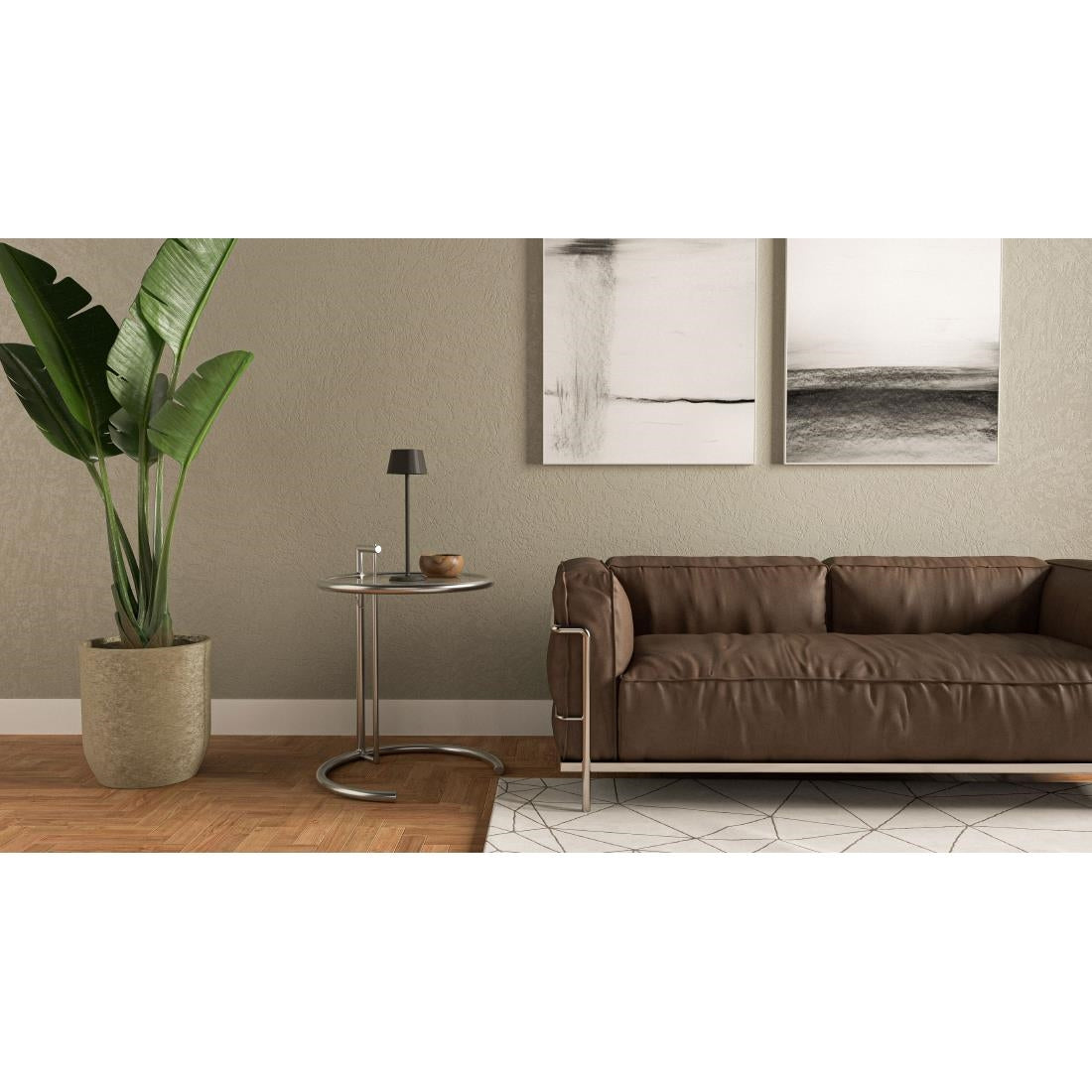 Securit Zwarte Dimbare Led Tafellamp Georgina Incl Magnetische Oplaadkabel