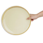 Olympia Kiln ronde coupeborden zandsteen 28cm (4 stuks)