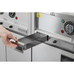 Buffalo 600-Serie Geribbeld Elektrische Bakplaat 400 Mm