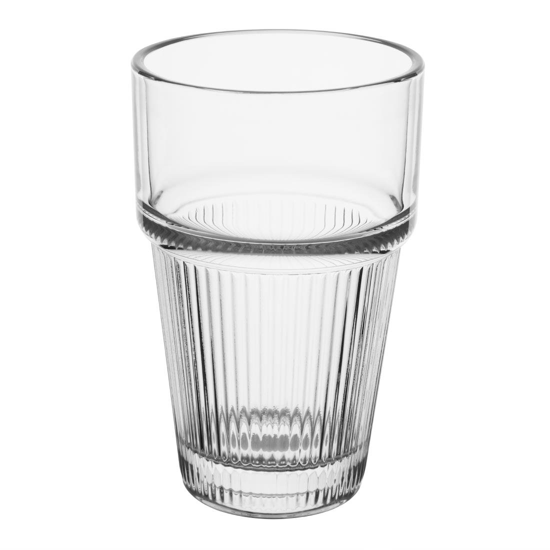 Olympia Geribbelde Stapelbare Tumblers 300ml (Set Van 6)
