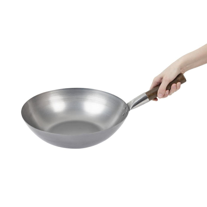 London Wok wok met platte bodem 33cm