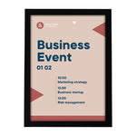 Europel Infokader / Zelfklevende Set Van 2 Stuks A4 Zwart