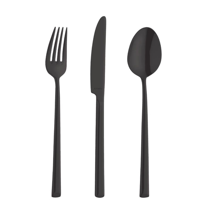 Amefa Metropole Tafelmes Zwart (12 Stuks)