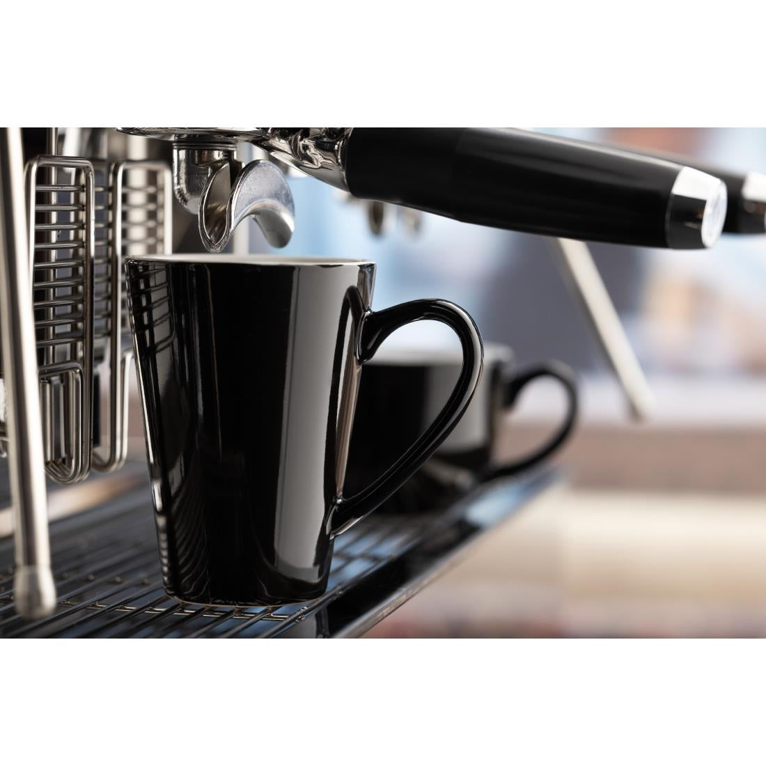 Olympia cafe latte cup zwart - 340ml 11.5fl oz (pak van 12)