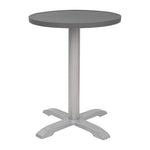 Bolero Aluminium Rond Tafelblad Donkergrijs 580mm