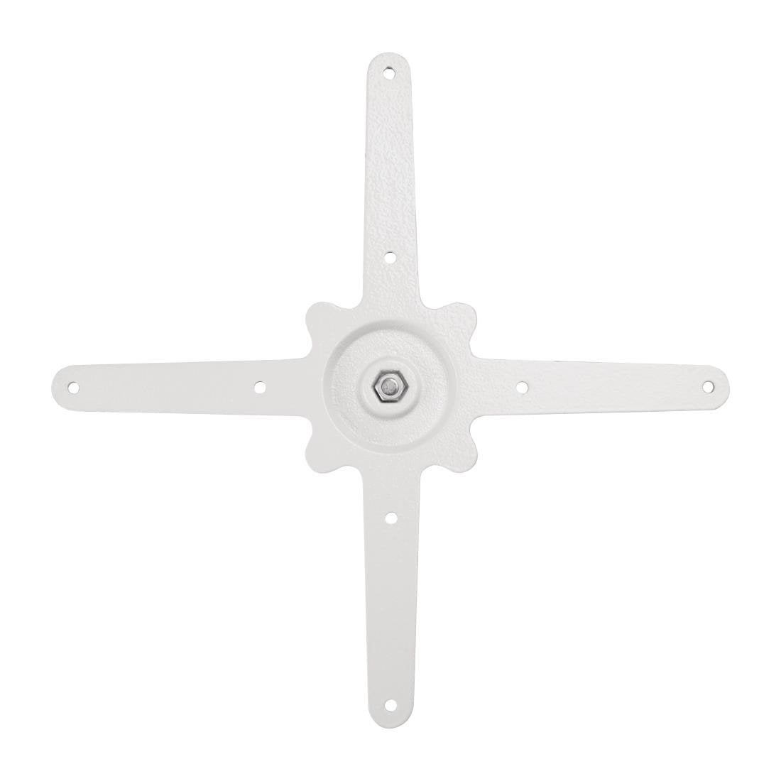 Bolero gietijzeren ronde tafelvoet wit 548(B)x728(H)mm