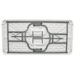 Bolero rechthoekige klaptafel wit 152cm