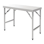 Vogue inklapbare RVS werktafel 120cm