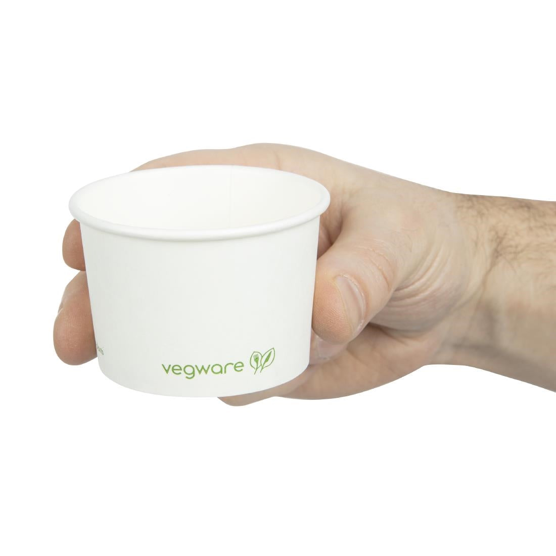 Vegware composteerbare bakjes voor warm voedsel 110ml (1000 stuks)