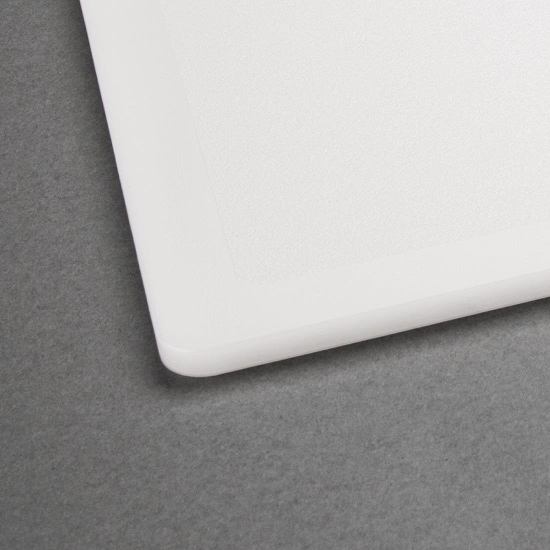 Nisbets Essentials polypropyleen snijplank wit 340 x 255 x 7mm