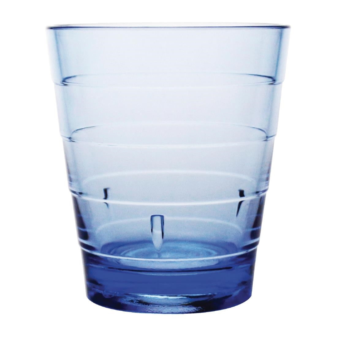 Olympia Kristallon ringbekers van polycarbonaat, blauw, 285 ml, 6 stuks