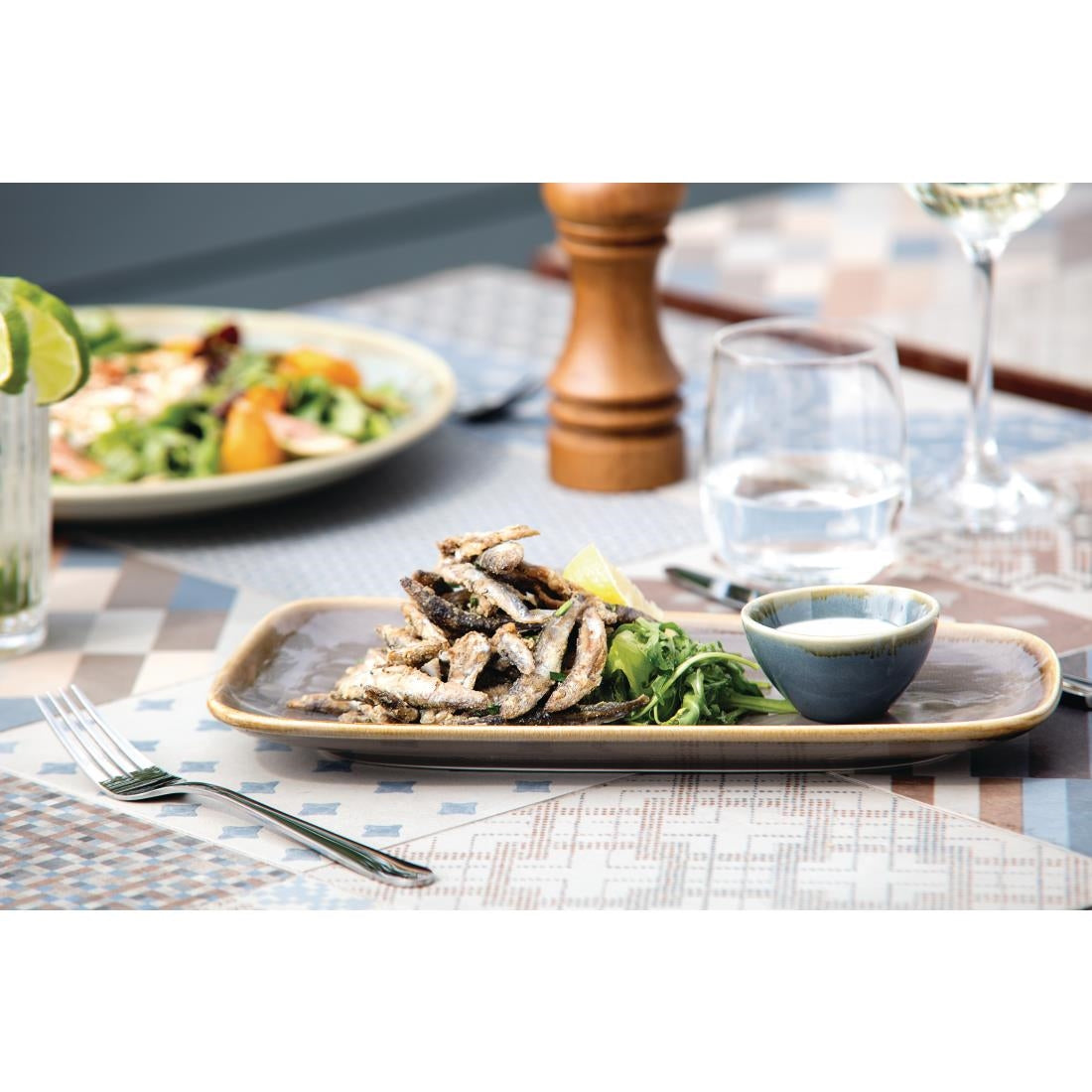 Olympia Kiln dipschaaltjes blauw 7cm (12 stuks)