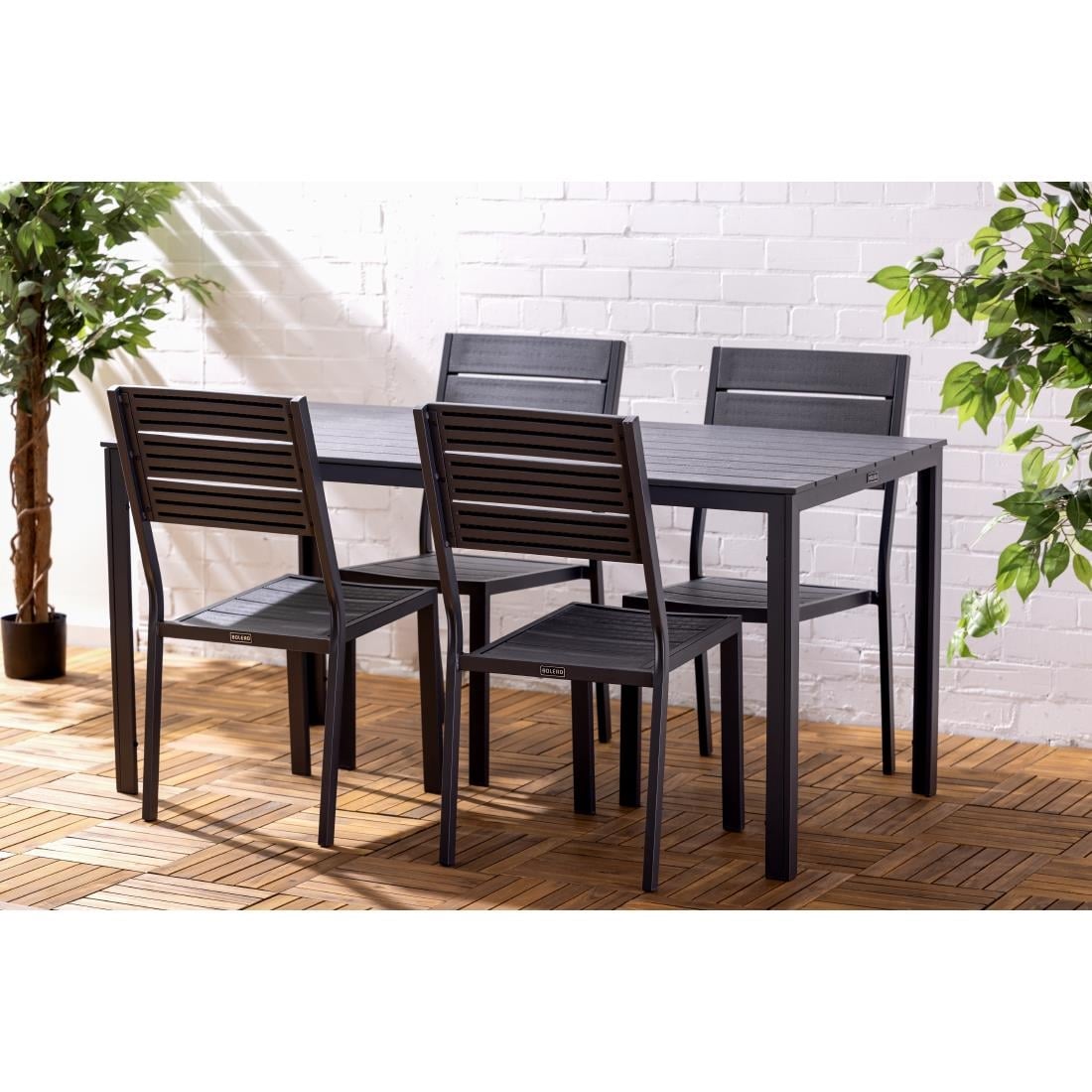 Bolero Valletta Grijs Gelat Oosterse Tafel 1560mm