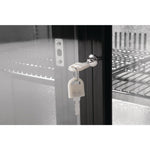 Polar G-serie 2-deurs barkoeling met schuifdeuren zwart 198L