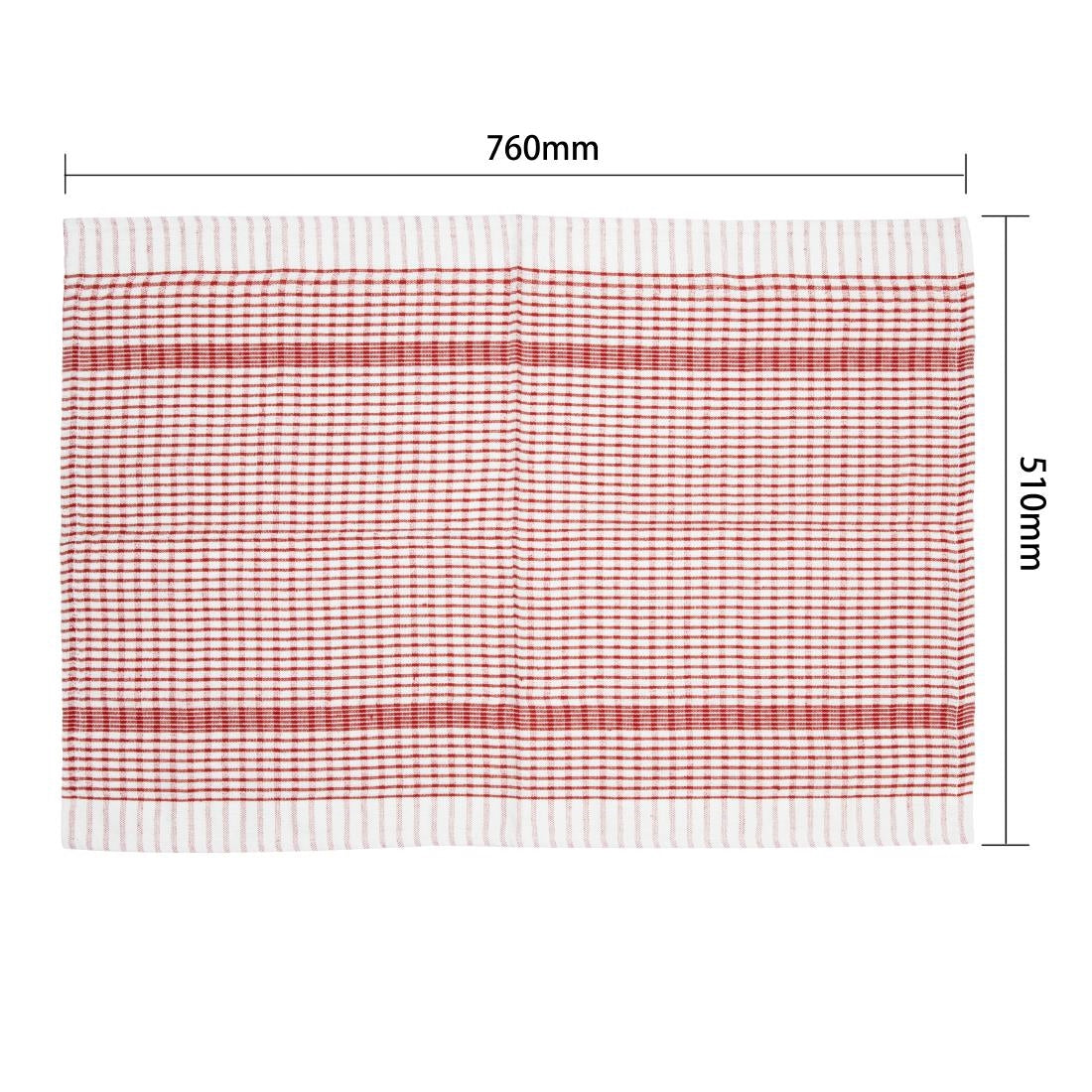 Vogue Wonderdry theedoeken rood (10 stuks)