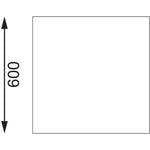 Vogue RVS werktafel met achteropstand 90x150x60cm