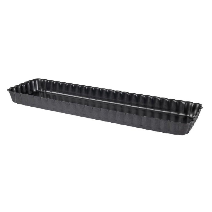 De Buyer rechthoekige anti-kleef taartvorm met losse bodem 35,6cm