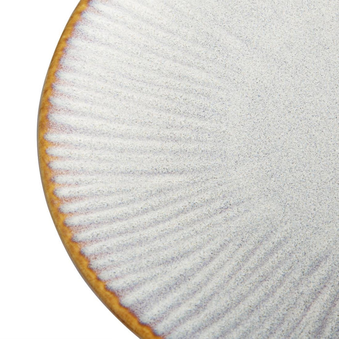 Olympia Drift Grijze Coupe Borden Met Reliëf, 180 mm (Pak Van 6)