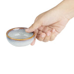 Olympia Drift Grijze Effen Dipschalen 78 mm (Pak Van 8)